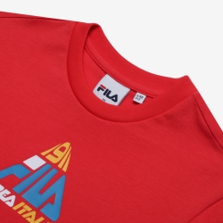 Fila Triangle Round - Poikien Poolopaita - VaaleanPunainen | FI-88438